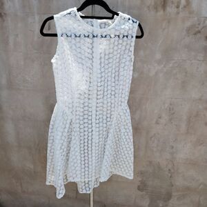 L&Y sheer white floral dress